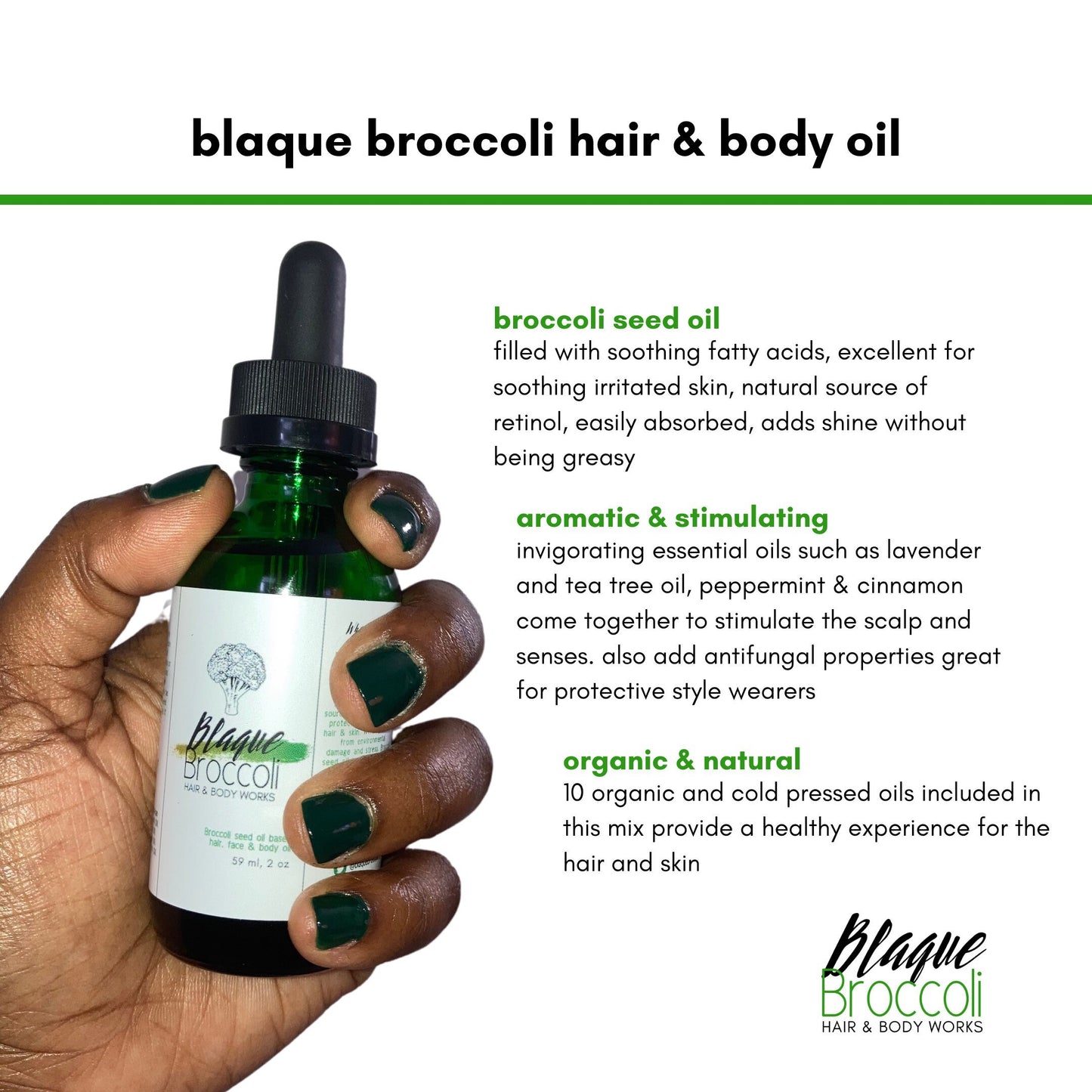 2oz Organic Scalp, Body & Facial oil